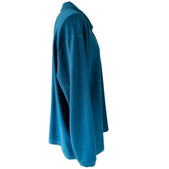 TOMMY BAHAMA : Emfielder Polo Long Sleeve - XXL/TTG - Teal Blue (like new) - Picture 5 of 8